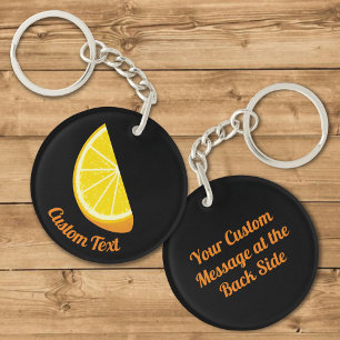 Orange Slice Keychain