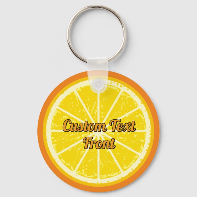 Orange Slice Keychain (Front)