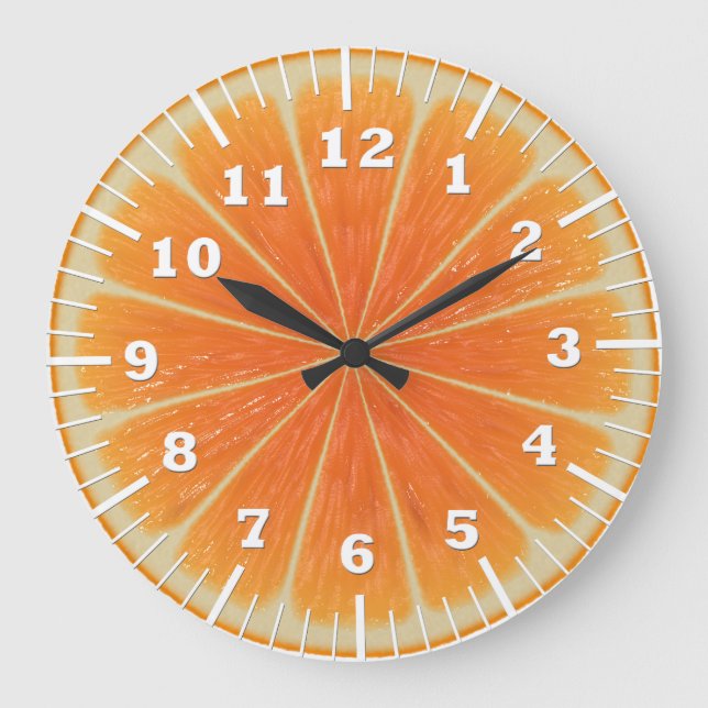 orange slice large clock (Front)