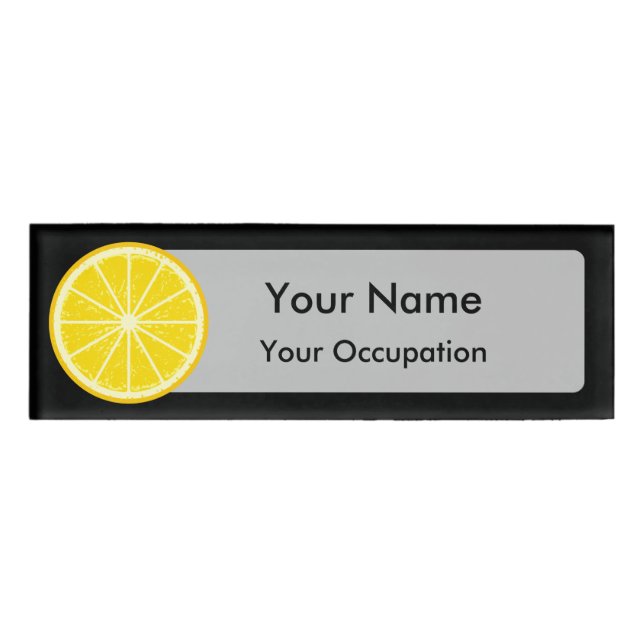 Orange Slice Name Tag (Front)