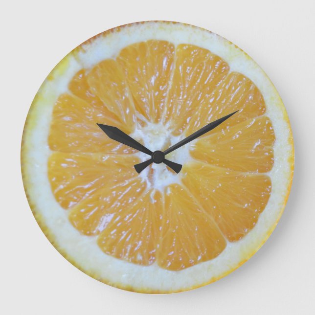 Orange Slice Novelty Large Clock (Front)