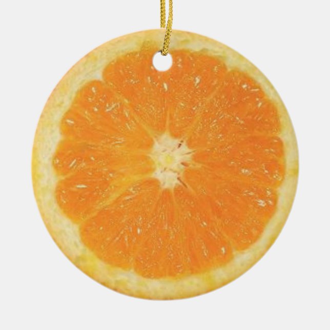 Orange Slice Ornament (Front)