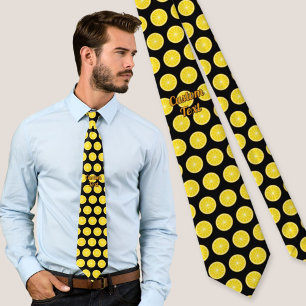 Orange Slice Pattern Tie