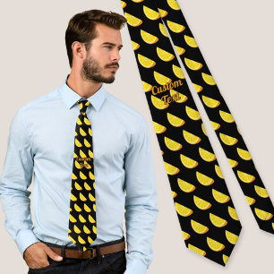 Orange Slice Pattern Tie