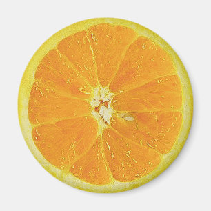 ORANGE SLICE REFRIGERATOR DOOR MAGNET