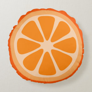 Orange Slice Round Cushion