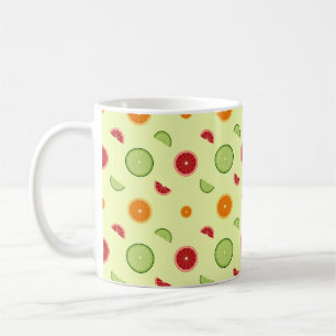 Orange Slice Seamless Pattern Coffee Mug