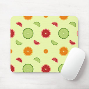 Orange Slice Seamless Pattern Mouse Pad
