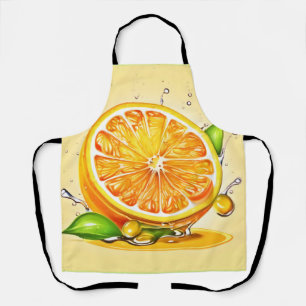 Orange Slice Splash Apron