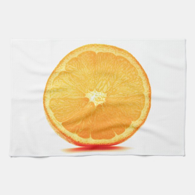Orange Slice  Tea Towel (Horizontal)