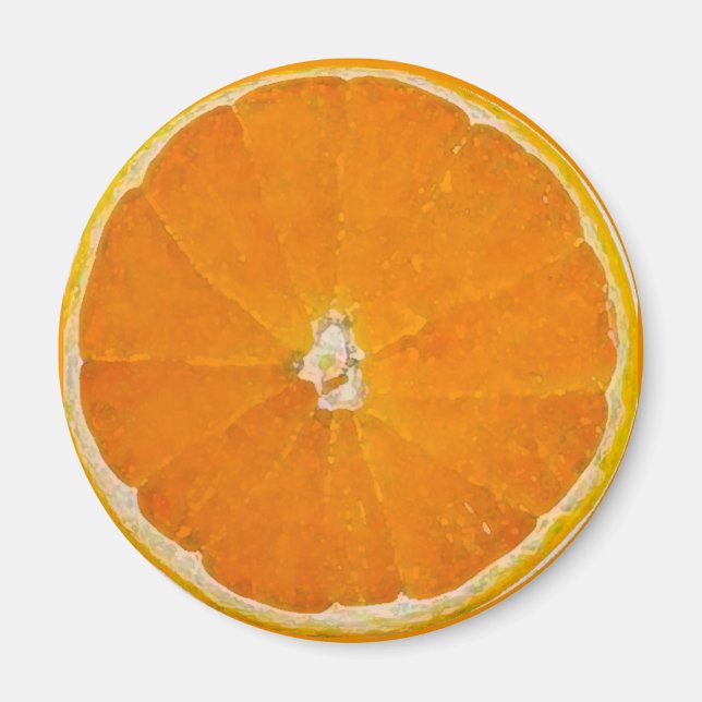 Orange Slice Watercolor - Magnet (Front)
