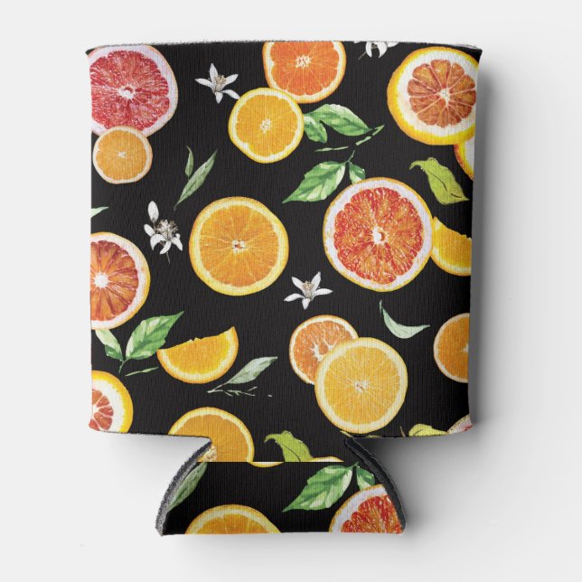 Orange slices 2 #pattern #trendy #style can cooler (Front)