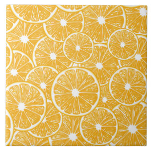 Orange slices pattern design ceramic tile