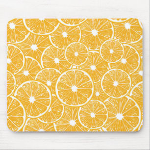 Orange slices pattern design mouse pad