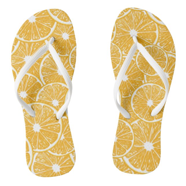 Orange slices pattern design thongs (Footbed)