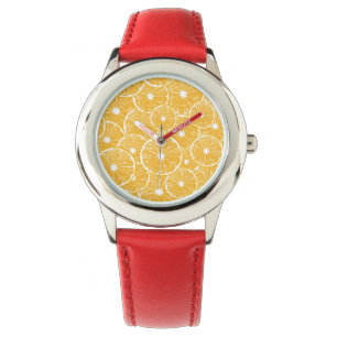 Orange slices pattern design watch