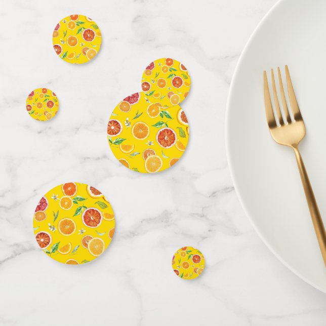 Orange slices #pattern #trendy #style confetti (Group)
