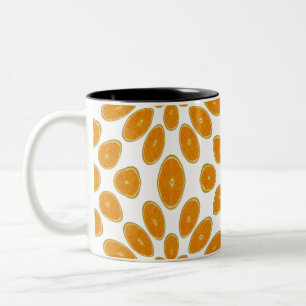 Orange Slices Two-Tone Coffee Mug