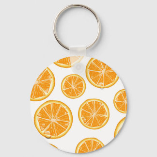 Orange Slices vintage style pattern. Key Ring