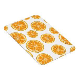 Orange Slices vintage style pattern. Magnet
