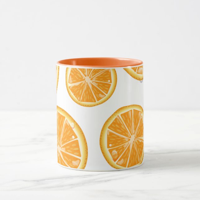 Orange Slices vintage style pattern. Mug (Center)