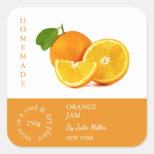 Orange Small Business Label