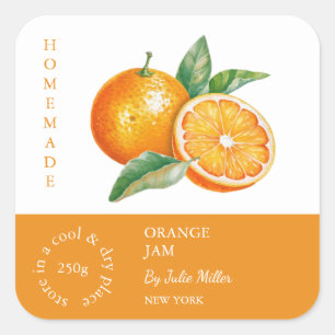 Orange Small Business Label