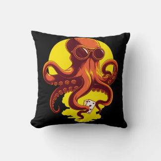 Orange Smart Octopus Cushion