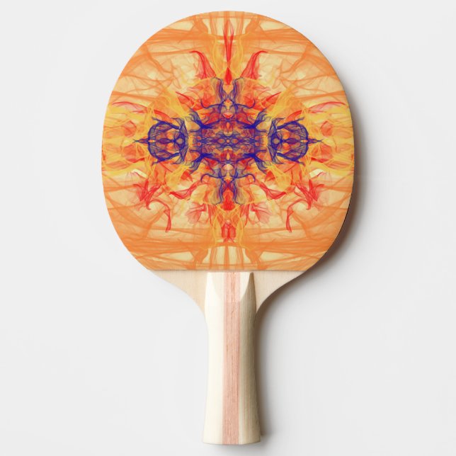 ORANGE SMOKE - Fractal Art - Ping Pong Paddle (Front)