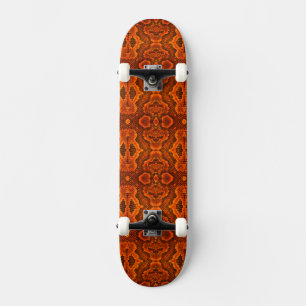 Orange Snake Texture SkateBoard