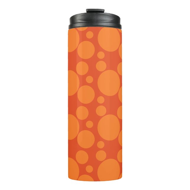 Orange Soap Bubbles  Thermal Tumbler (Front)