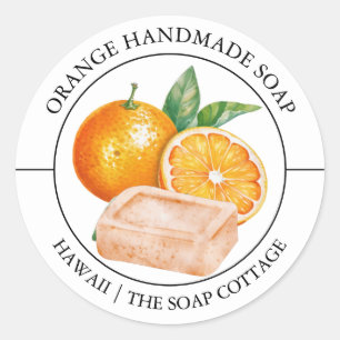 Orange Soap label