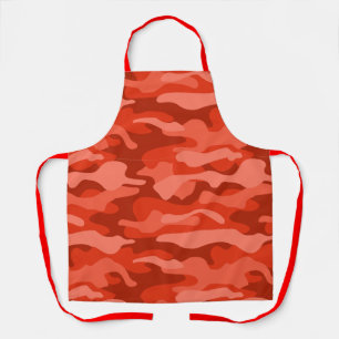 Orange Soda Monocolor Camo Apron