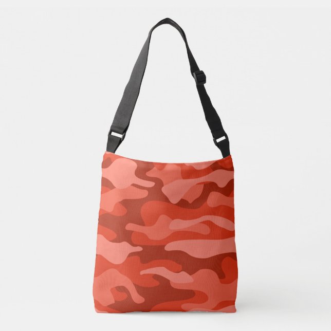 Orange Soda Monocolor Camo Crossbody Bag (Front)