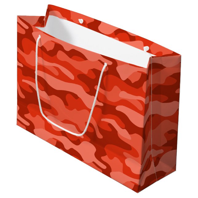 Orange Soda Monocolor Camo Large Gift Bag (Front Angled)