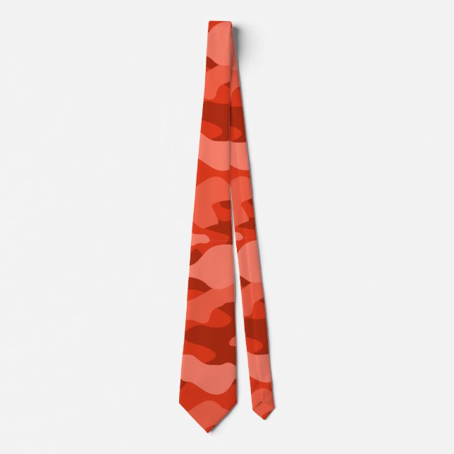 Orange Soda Monocolor Camo Tie (Front)