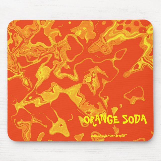 ORANGE SODA MOUSE PAD (Front)