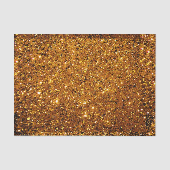 Orange Sparkles Tissue Paper (Front)