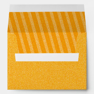 Orange Sparkly Stripes Halloween Envelope