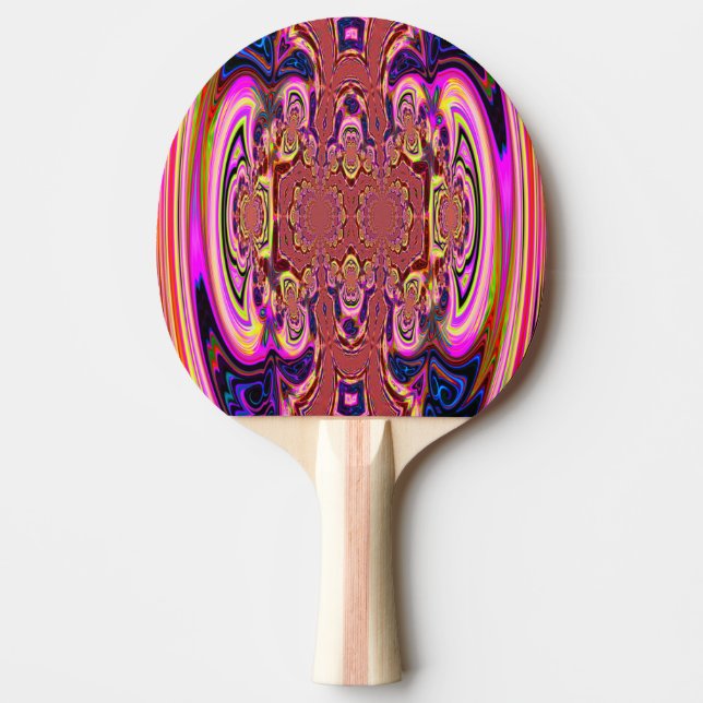 Orange Spectacular Ping Pong Paddle (Front)