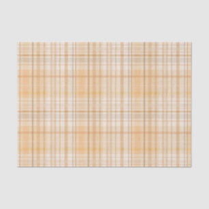 Orange Spice Tartan Plaid Pattern Print Tissue Paper