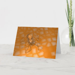 Orange Spider Card