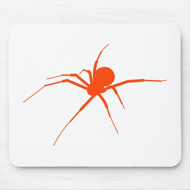 Orange Spider Mouse Pad (Front)