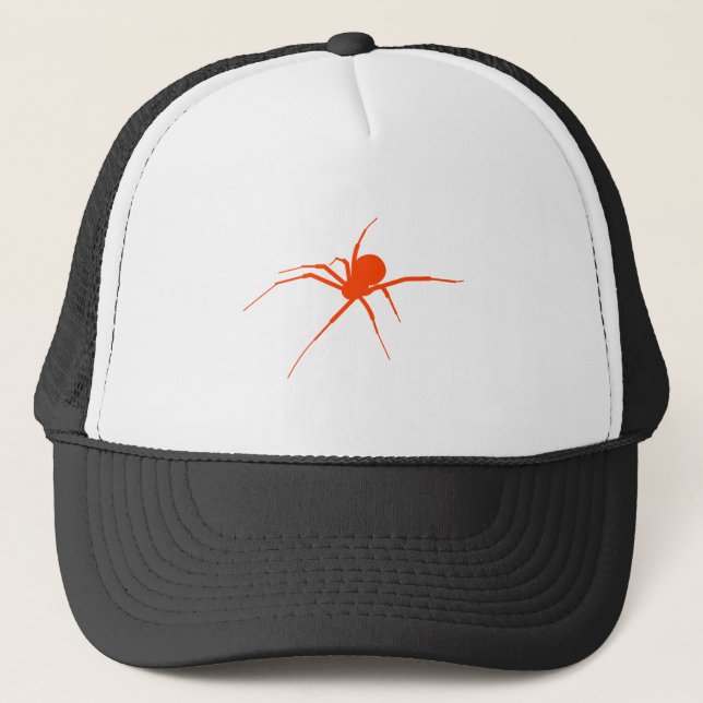 Orange Spider Trucker Hat (Front)
