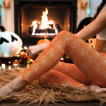 Orange Spider Web Pattern Halloween Leggings<br><div class="desc">These Orange Spider Web Pattern Leggings bring a festive touch to your wardrobe, perfect for the Halloween season. Featuring intricate spider web designs on a bright orange background, they add a fun, spooky flair to your outfit. These leggings are made for comfort and style, ideal for Halloween parties, themed events,...</div>