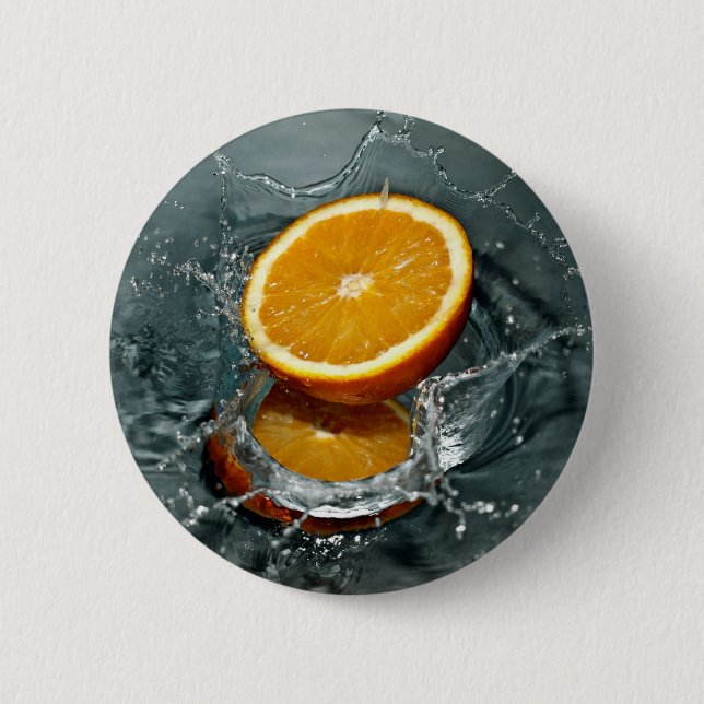Orange Splash button (Front)