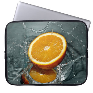 Orange Splash laptop sleeves
