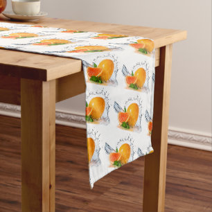 Orange Splash Long Table Runner