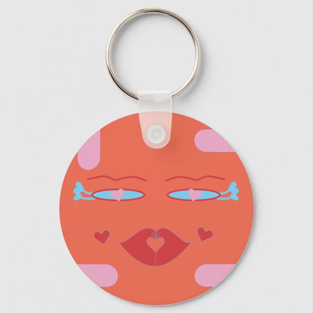Orange Sponap, Mutuli.ai Key Ring (Front)