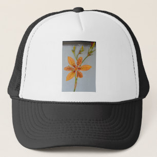 Orange spotted Iris called a Blackberry lily Trucker Hat
